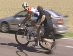 Andy Schleck pendant la douzime tape du Tour de France 2009